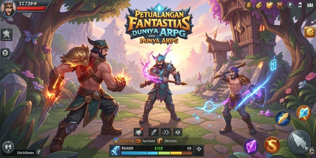 Tampilan gameplay ARPG yang seru dan menantang di 2739.