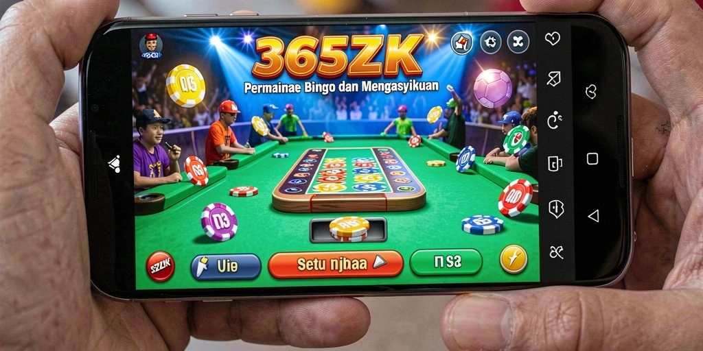 Tampilan seru gameplay Bingo di 365ZK yang penuh warna.