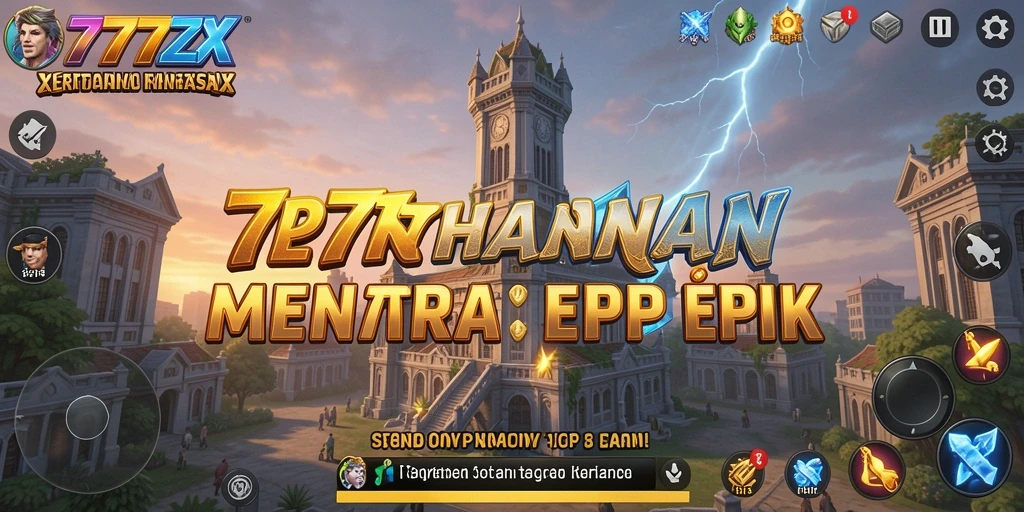 Tangkapan layar <strong>777ZX</strong> menunjukkan aksi menara pertahanan yang menegangkan.