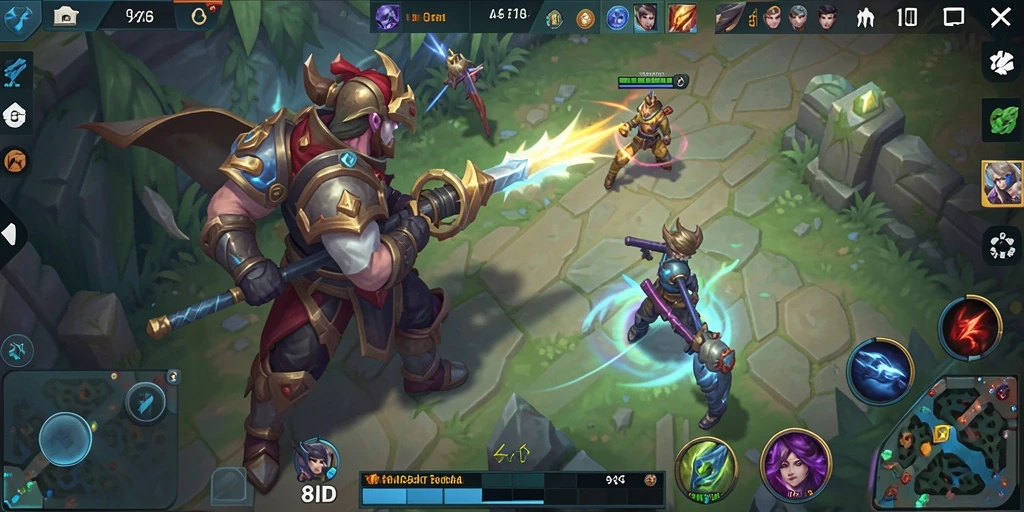 Tampilan gameplay memukau di arena MOBA