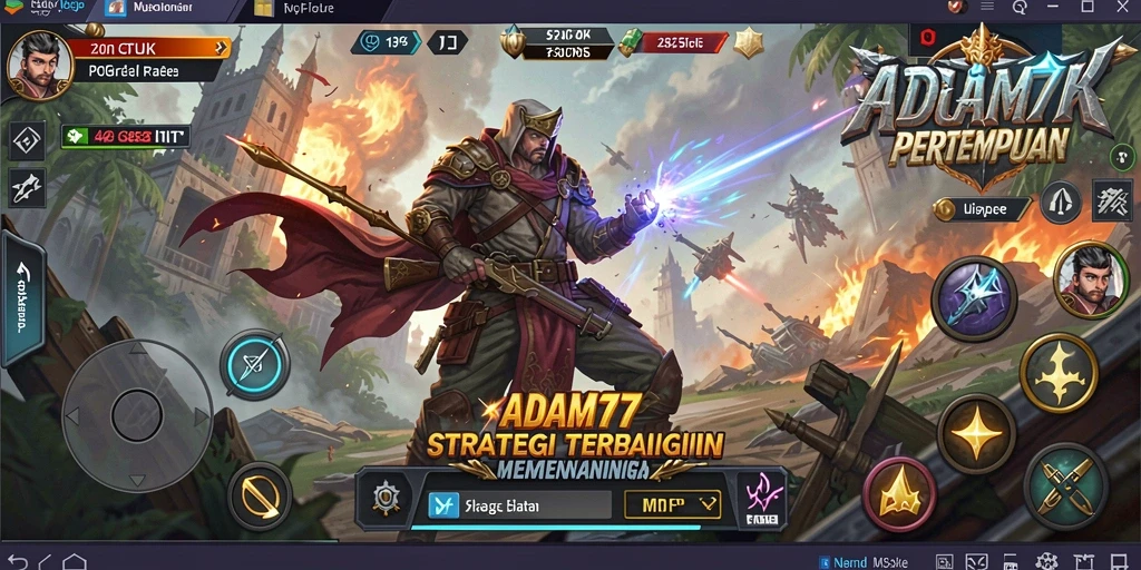 Gameplay strategis yang mendebarkan di ADAM77.