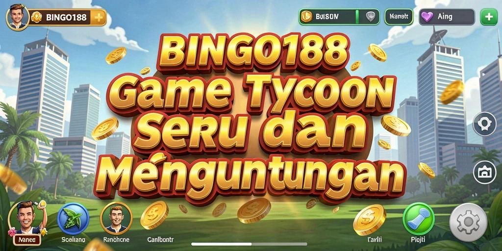 Screenshot gameplay BINGO188 yang menampilkan suasana seru permainan Tycoon.