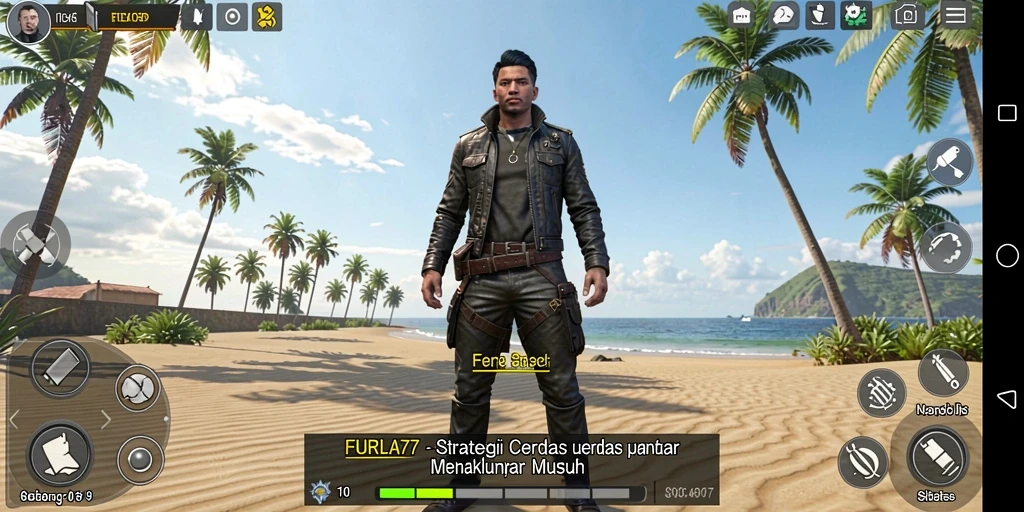 Tangkapan layar gameplay FURLA77 menampilkan aksi strategi yang intens.