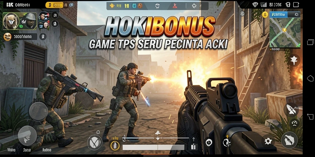 Screenshot gameplay HOKIBONUS menampilkan pertempuran seru dan grafis yang memukau.