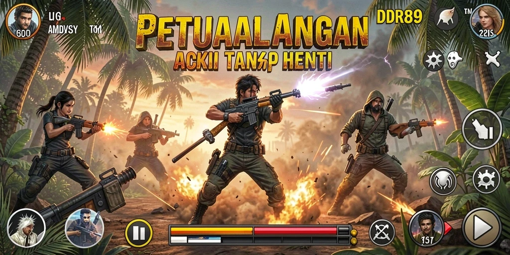 Tampilan gameplay mendebarkan dari IDR89 penuh aksi.