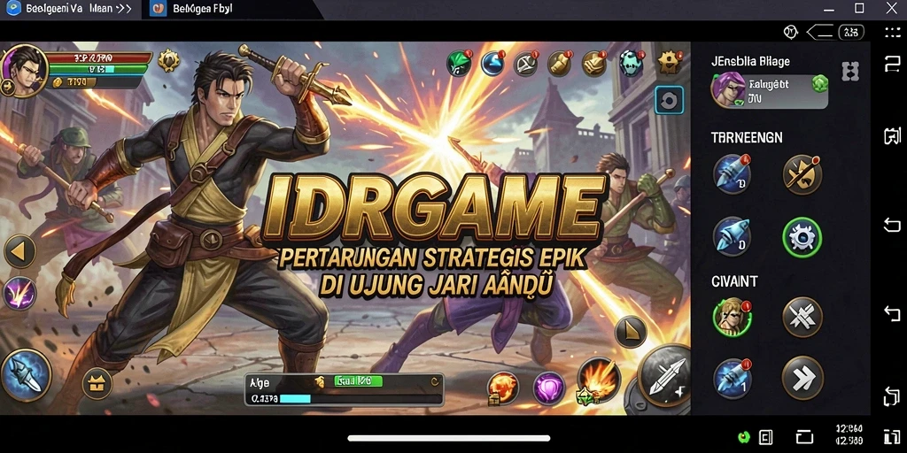 Tampilan gameplay menarik dan strategi mendebarkan dalam IDRGAME.