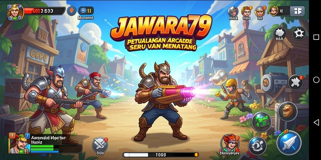 Tampilan gameplay JAWARA79 yang penuh aksi dan petualangan seru.