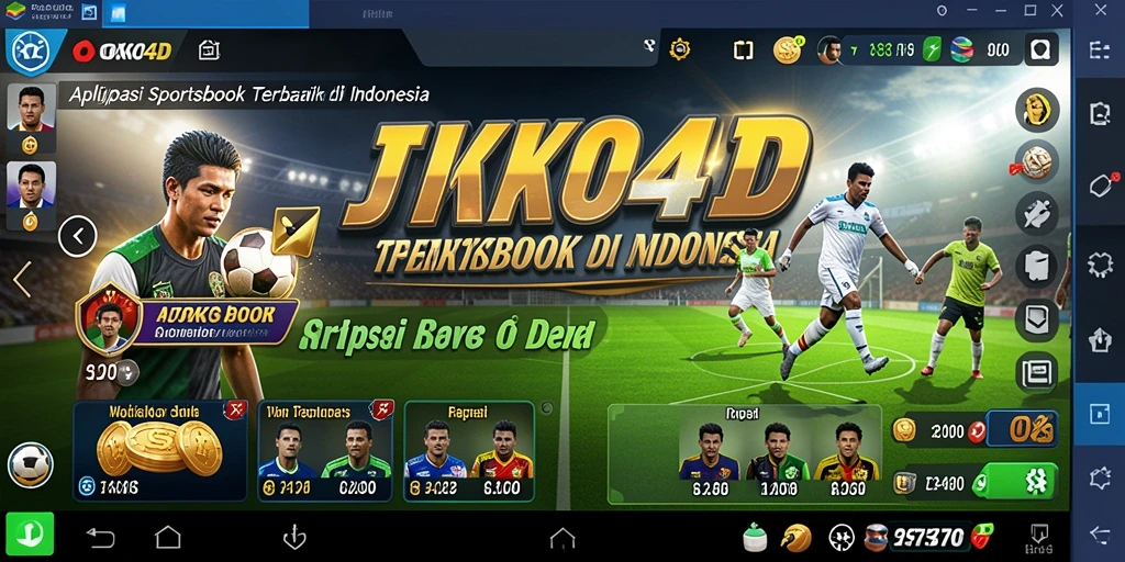 Tampilan utama aplikasi JOKO4D menunjukkan berbagai pilihan taruhan olahraga.