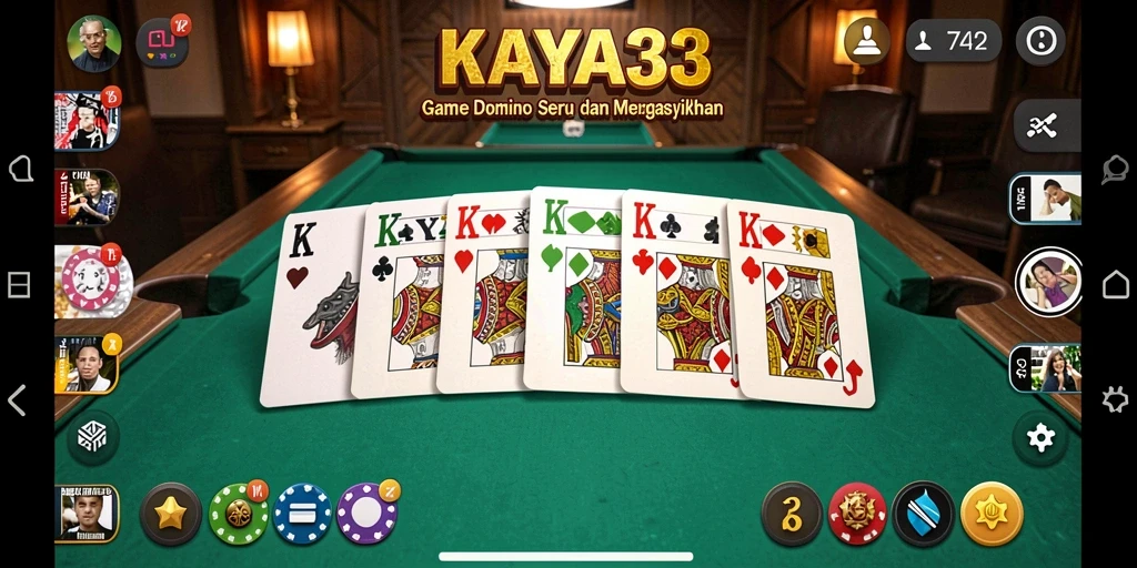 Tampilan bermain domino yang seru dan interaktif di KAYA33.
