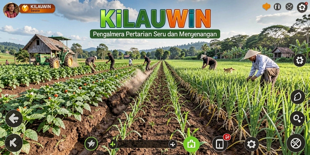 Screenshot KILAUWIN menampilkan gameplay menarik pertanian yang interaktif.