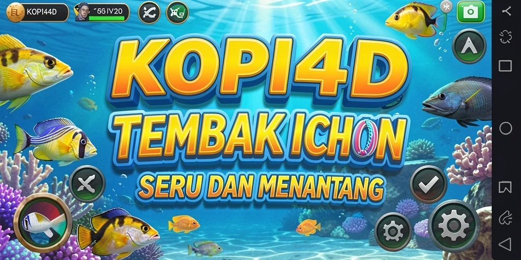 Tangkapan layar gameplay menembak ikan di KOPI4D.