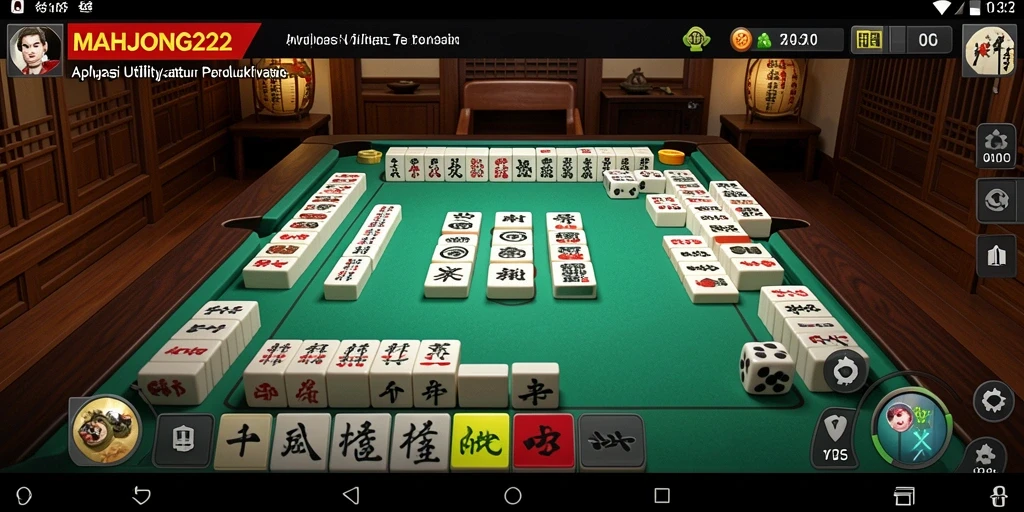 Tampilan gameplay MAHJONG222 dengan antarmuka yang intuitif.