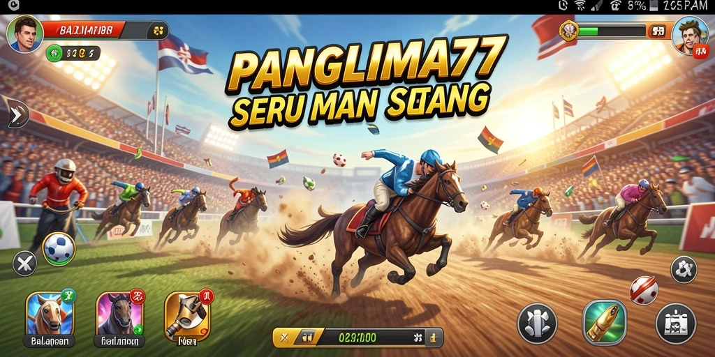 Tampilan menegangkan dalam balapan di PANGLIMA77.