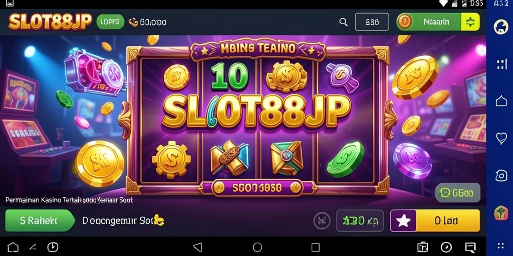 Tampilan gameplay <strong>SLOT88JP</strong> yang mengasyikkan dengan elemen slot yang menarik.