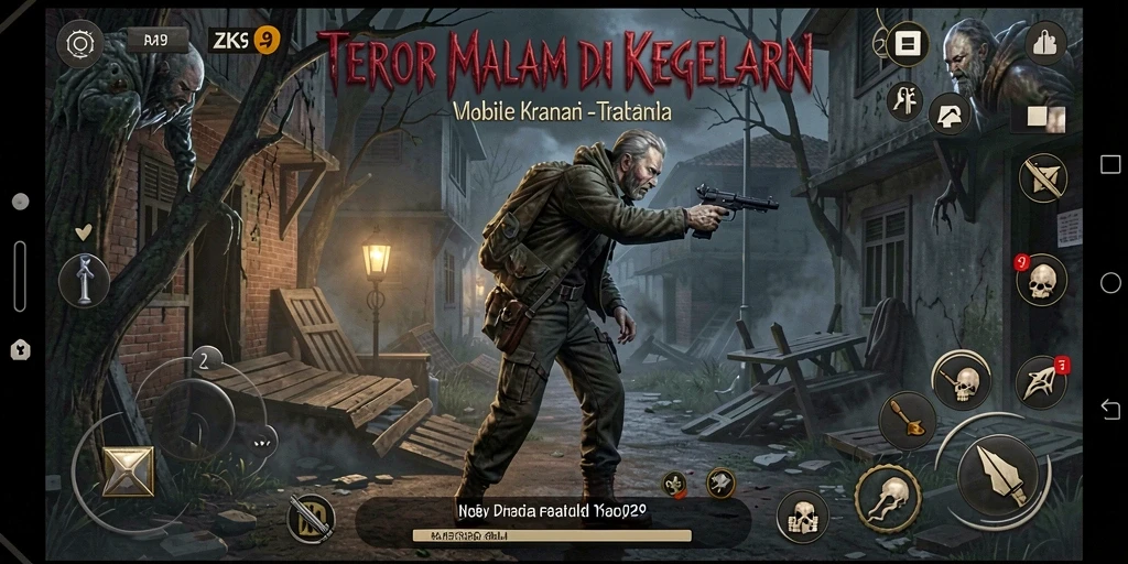 Gameplay ZK9 yang menakutkan dengan atmosfer yang mencekam.